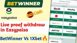 BetWinner Live proof Withdraw in EasypaisaBetWinner VS 1XbetBetWinner withdraw problem [upl. by Blanca]