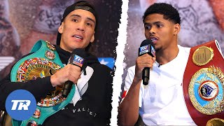 Best Highlights From Todays Oscar Valdez vs Shakur Stevenson Press Conference [upl. by Cirtemed617]