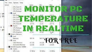 How to Check amp Monitor PC Temperature on Windows 10 or 87 [upl. by Meisel]