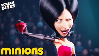 Scarlet Overkills Henchmen Competition  Minions 2015  Screen Bites [upl. by Lovering58]