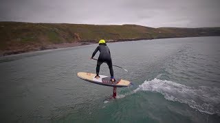 Lucys first SUP foil session  Lets just give it a go [upl. by Almena]