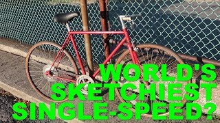 How to BUILD a SINGLESPEED BIKE in ABOUT AN HOUR [upl. by Nossaj]