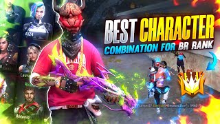 Best Character Combination For BR Rank BR Rank Best Character Combination  Solo Rank Push Tips [upl. by Vel]