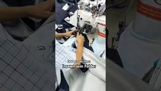 Inseam join folder tutorial  ইনসিম জয়েন ফোল্ডার । inseam textileboom sewingmachine shortsfeed [upl. by Egwan]