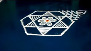 Diwali 2024 special rangoli design 🌺 Easy festival kolam design [upl. by Muhcan]