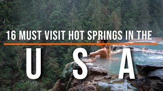 16 MustVisit Hot Springs in the USA  Travel Video  Travel Guide  SKY Travel [upl. by Anadal]