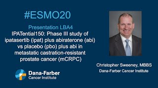 Prostate Cancer Research at ESMO 2020 Christopher Sweeney MBBS [upl. by Lzeil]