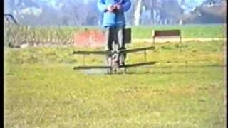 RC PLANE CRASH  DB MODELS SE5A LOSS OF SIGNAL  GRAHAM  1990 [upl. by Idnac]