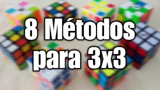 8 MÉTODOS para resolver el Cubo 3x3 LBL Waterman ZZ y más [upl. by France]