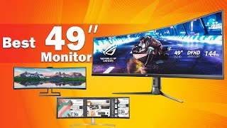 ✅Top 5 best 49 inch monitor 2021 Best Ultrawide Monitors for 4K Ultrawide Gaming and More [upl. by Oelak895]