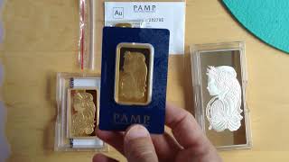 Pamp bars  100 gram gold bar 50 gram gold bar 5 oz gold bar 500 gram silver bar सोने की खबर [upl. by Wolfson]