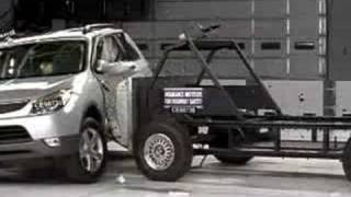 Crash Test 2008 Hyundai Veracruz Side Impact IIHS [upl. by Yarw]