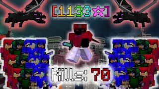 Impossible Bedwars 1V4 Clutch with 70 Kills [upl. by Tillford]