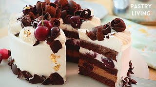 Amazing Black Forest Cake Recipe 🍒 [upl. by Nilyram]