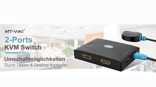 Wie wird Ihr HDMI KVM Switch eingerichtet Wie wird er angeschlossen [upl. by Amimej]