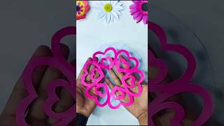 Love shape easy paper cutting  Paper cutting design craft papercuttingdesign papercutting [upl. by Kennan]