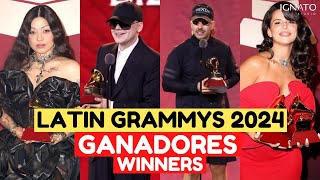 LATIN GRAMMY 2024 GANADORES  WINNERS [upl. by Hach255]