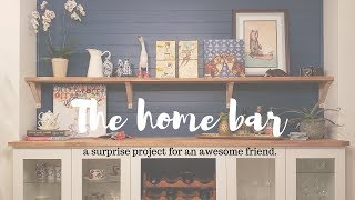 IKEA brimnes hack to a home bar  The surprise project [upl. by Anaili]