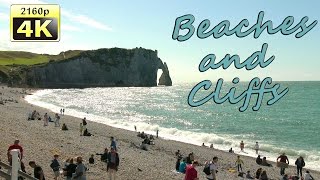 Etretat and SaintJouinBruneval Normandy  France 4K Travel Channel [upl. by Ennairek]