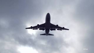 B747400 Polar Cargo Landing in LAX [upl. by Llerreg]