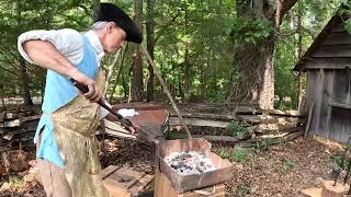 Historic Blacksmithing Nails tools knifes Tomahawk etc history historical subscribe shorts [upl. by Ordnas]