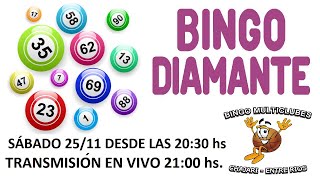 Bingo Super Promo Multiclubes  Chajari Entre Ríos  quotSorteo Bingo de Diamantequot [upl. by Amick]