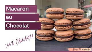 Recette des Macarons au Chocolat du Chef Christophe Felder inratables [upl. by Arelus]