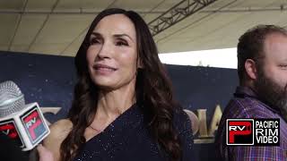 Famke Janssen on playing Vander Guraad in quotKnights Of The Zodiacquot [upl. by Animas]