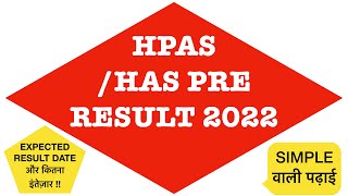 HPASHAS PRELIMS RESULT 2022  UPDATE 🧐 [upl. by Artenra]