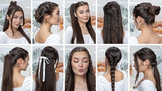 10 EASY HEATLESS BACK TO SCHOOL BRAIDED HAIRSTYLES [upl. by Margarethe296]