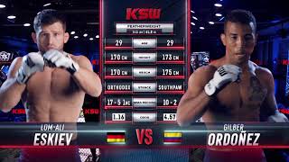 KSW Free Fight LomAli Eskiev vs Gilber Ordonez [upl. by Hanae]