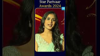 Kavya Shree at Star Parivaar Awards 2024  ytshorts starmaa starparivaarawards2024 [upl. by Aihtnyc]