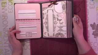 Tuto scrap  Journal intime  part 6 carnets et couverture [upl. by Kohn]