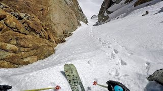 Owen Leeper skis the Parachute Couloir in California [upl. by Droffats362]