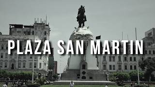 Caminando por el Cercado de Lima I Calles Monumentos Plaza San Martin de noche [upl. by Hawker]