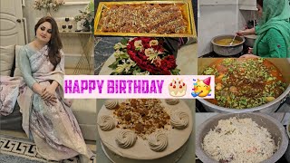 Happy birthday to me🎂🎂🥳🥳 Apni Birthday p sarhi pehni  15 logon k lie khana bnaia or masjid main [upl. by Eeluj]