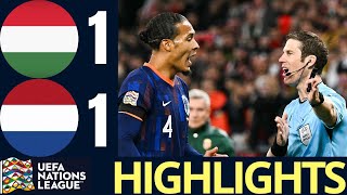 Hungary vs Netherlands 11 Highlights  Nations League 2024 [upl. by Demp]