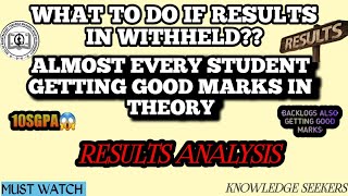 What To Do If Results In WithHeld RESULTS ANALYSIS  RTMNU Results Updates [upl. by Annhej]