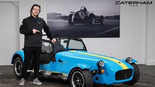 A BRAND NEW Caterham 420R Finished in Riviera Blue  A Walk Around With Jean [upl. by Nyram]