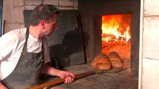 More than 600 years A historic bakery that has been baking in a woodfired oven 🔥【Altamura Italy】 [upl. by Lichtenfeld]