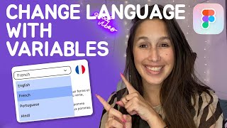 Figma variables to change the language using a dropdown  How to use Figma variables  Stepbystep [upl. by Urbanus250]
