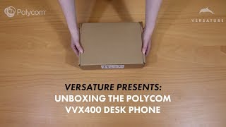 Unboxing the Polycom VVX 400 Desk Phone [upl. by Oicnedif]