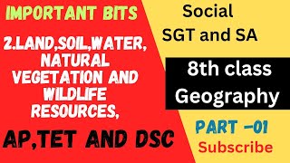 8th class 2nd lesson social ap new text bookSocial content bits for ap tet and dsc English medium [upl. by Betteann]