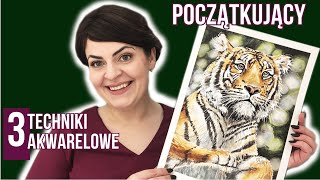 3 techniki akwarelowe których powinien nauczyć się każdy początkujący [upl. by Limoli]