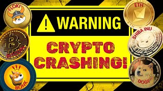 WARNING ⛔️ CRYPTO CRASHING Doge Shiba Inu Floki Ethereum and Bonk Price Prediction 🔥 [upl. by Akinimod178]