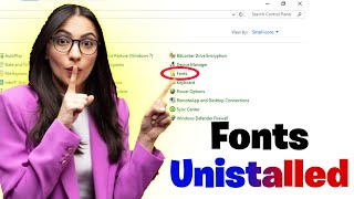 Pc amp Laptop Se Font Uninstall Kaise Karen  How To Delete or Uninstall Font Laptop amp PC [upl. by Aggappera993]