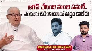 Nadendla Bhaskara Rao About Jagan Mohan Reddy  Roshan Interviews  sumantvtimes [upl. by Rhea]