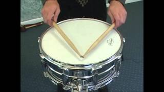 DPM  1  Beginning Snare Drum Lessons Grip and Basic Strokes [upl. by Loretta]