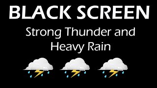 Best Rain And Thunder Sound For Healing Insomnia  Rain Sounds For Sleeping Night Rain [upl. by Lietman141]