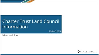 Charter Trust Land Council Information [upl. by Aelak]